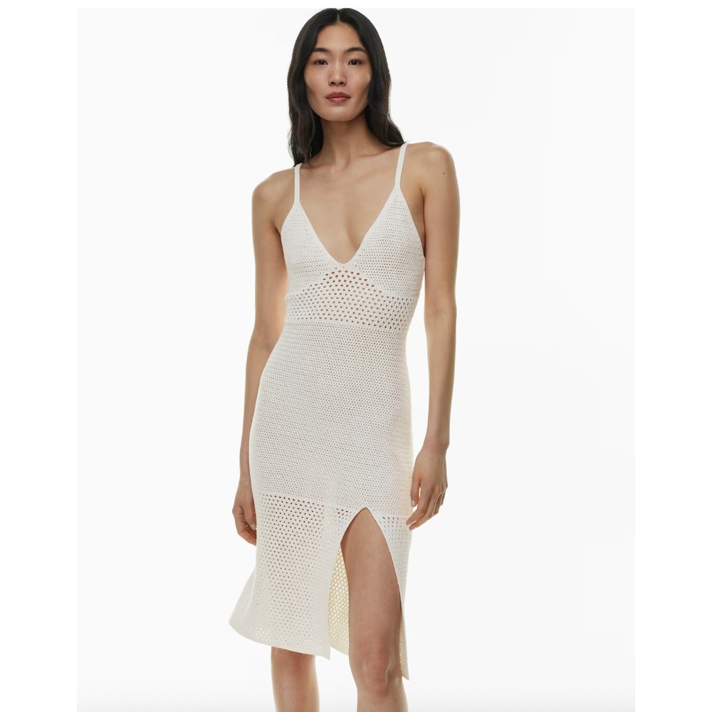 Wilfred Evie Midi Dress Light Birch‎ Bouleau Pale Sleeveless Knit M/M
